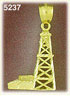 14K Yellow Gold Oil Well Western Charm