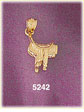 14K Yellow Gold Western Saddle Charm 3D