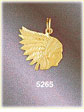 14K Yellow Gold Native American Indian War Bonnet Charm
