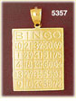 14K Yellow Gold Bingo Card Charm Pendant