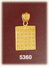 14K Yellow Gold Bingo Card Bingo Charm