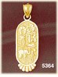 14K Yellow Gold Lucky Charm Gambling Charm
