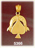 14K Yellow Gold Lucky Spade Charm
