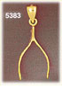 14K Yellow Gold Irish Good Luck Wishbone Charm