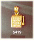 14K Yellow Gold Jackpot Slot Machine Gambling Charm