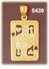 14K Yellow Gold King Of Hearts Cards Gambling Charm