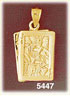 14K Yellow Gold Ace Jack Natural Blackjack Cards Gambling Charm