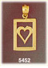 14K Yellow Gold Ace of Heart Gambling Charm