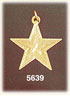14K Yellow Gold Star Within Star Celestial Charm