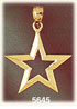 14K Yellow Gold Star Cutout Within Star Celestial Charm