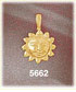 14K Yellow Gold Shiny Polished Sun Charm