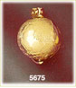 14K Yellow Gold World Globe Charm 3D