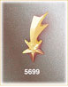 14K Yellow Gold Falling Shooting Star Celestial Slide Charm