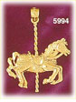 14K Gold Carousel Horse Charm