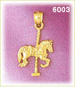 14K Gold Amusement Park Carousel Horse Charm