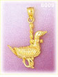 14K Gold Duck Carousel Charm