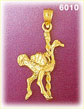 14K Gold Ostrich Carousel Charm