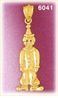 14K Gold Standing Clown Charm