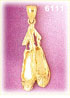 14K Gold Ballet Slippers Charm