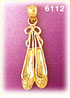 14K Gold Ballet Shoes Charm