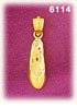 14k gold ballet slipper charm