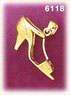 14K Gold 3D Woman's Shoe Charm Pendant