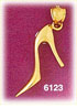 14K Gold 3D Stiletto Heels Shoe Charm