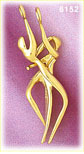 14K Gold 3D 2 Piece Couples Dancing Charm