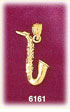 14K Gold 3D Saxophone Sax Charm