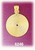 14k gold lp record charm
