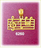 14k gold music staff charm