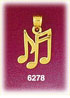 14K Gold Eighth & Sixteenth Music Notes Charm