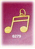 14k gold beamed sixteenth music notes charm