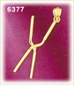 14k gold 3d moveable styling iron charm