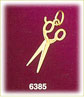 14k gold professional hair cutting scissors charm