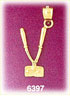 14k gold 3d barber's hand clippers charm