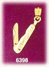 14K Gold Moveable Blade 3D Charm