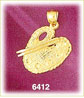 14K Gold Artist's Palette And Pant Brushes Charm