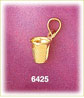 14K Gold 3D Sewing Thimble Charm