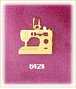 14K Gold Sewing Machine Charm