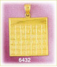 14K Gold Monthly Calendar Charm