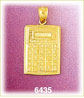 14K Gold Calculator Charm