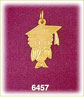 14K Gold Graduation Owl Charm