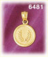 14k gold prosperity charm