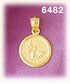 14k gold peace charm