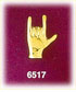 14K Gold 3D I Love You Hand Symbol Charm