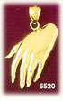 14K Gold Hand Charm