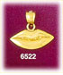 14K Gold Lips Charm