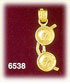 14k gold eye glasses charm