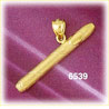 14K Gold Cigar Charm